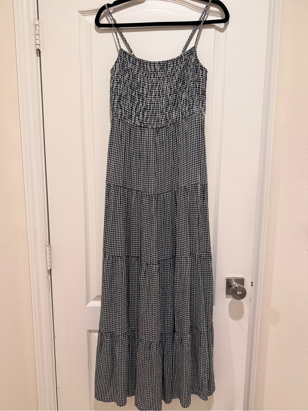Z Supply Black & White Gingham Maxi dress